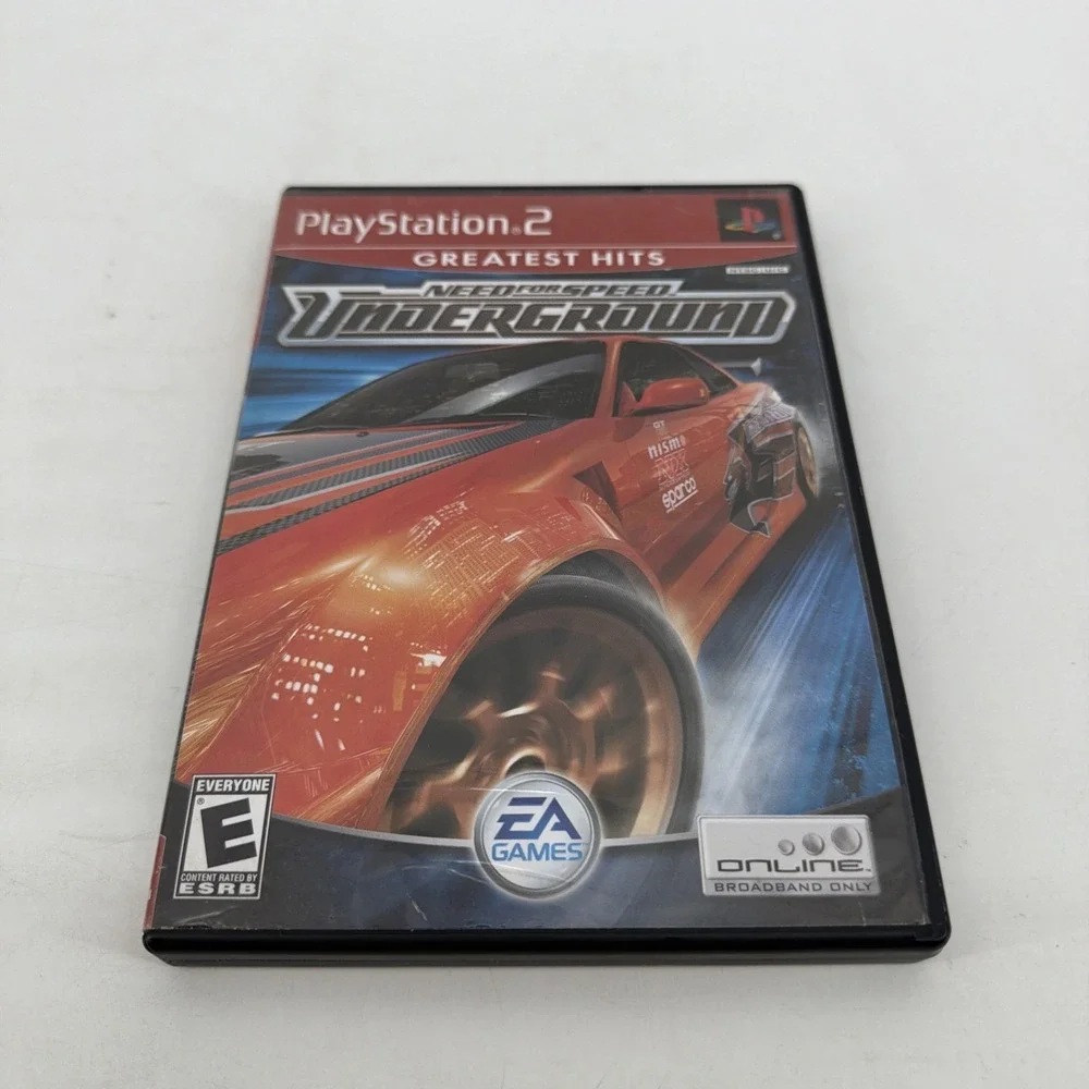Need for Speed Underground (PS2, PlayStation 2) 2003 CIB with Manual Tested